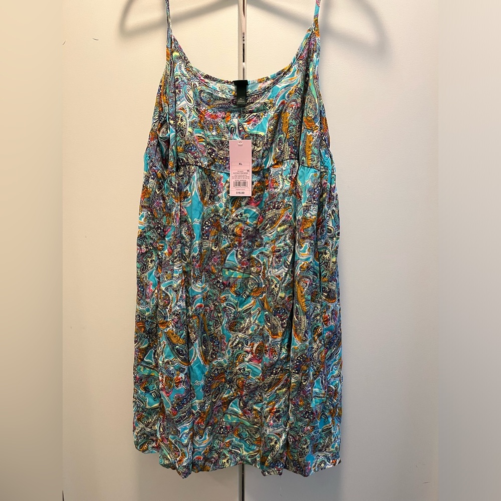Wild Fable Pasley spaghetti strap sun dress